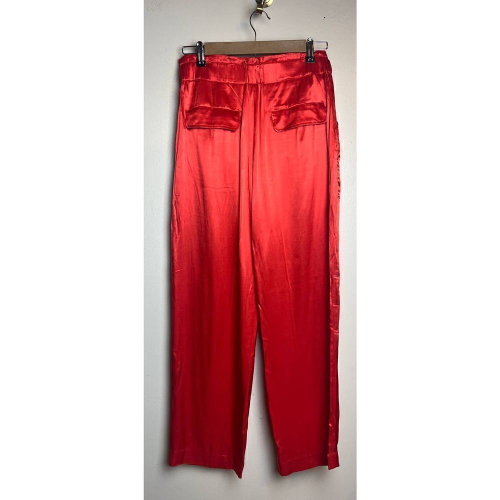 J. Crew Drapey Tie Cargo Pants in Rusty Brick Sz. 4 - Picture 6 of 7